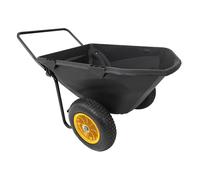 Polar Brouette 2 roues gonflables en acier et polyéthylène - 198 L / 181 kg - PO8449