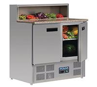 Polar Comptoir de préparation de pizza réfrigéré 288 litres Glacière professionnelle 1100 x 900 x 700 mm