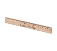 polar-effekt Règle en bois avec gravure en bois de hêtre massif de 20 cm de long, idée cadeau idéale pour les enfants, cadeau personnalisé pour la première rentrée des classes, l'école