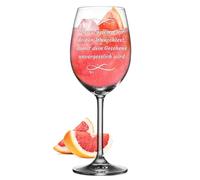 polar-effekt Verre à vin pour Lillet, Sarti & Aperol - Personnalisable - Avec gravure - Cadeau avec texte au choix - Verre à apéritif - 460 ml