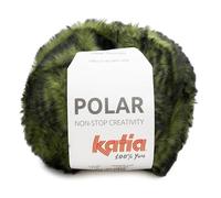 Polar est un fil très doux et moelleux pour tricoter avec des aiguilles de 7-8 ou du crochet 6-8. (112 - vert-noir)