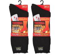 Polar Extreme Chaussettes de départ avec isolation thermique pour les hommes Taille unique Noir