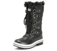 Polar Femmes Botte De Neige Nylon Grand Hiver Neige Imperméable Chaud Pluie Démarrage - Noir - 3-36 - CD0025