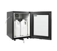 Polar G-Series DB109 Mini réfrigérateur à lait 20 l, trou de raccordement au tuyau de lait, étagère amovible, verrouillable
