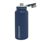 Polar Gear Bouteille d'eau en acier inoxydable de 1 L - Bouteille d'eau isotherme à double paroi avec couvercle anti-poussière et bouchon à vis, bouteille d'eau en métal anti-fuite, sans BPA avec