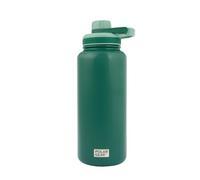 Polar Gear Bouteille d'eau en acier inoxydable de 1 L - Bouteille d'eau isotherme à double paroi avec couvercle anti-poussière et bouchon à vis, bouteille d'eau en métal anti-fuite, sans BPA avec