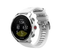 Polar Grit X - Blanc/argent - montre de sport avec bracelet - silicone - blanc - taille du bracelet : S - affichage 1.2" - Bluetooth - 64 g