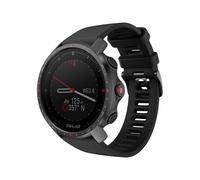 Polar Grit X Pro - Noir DLC - montre de sport avec bracelet - FKM fluoroélastomère - noir - taille du bracelet : M/L - affichage 1.2" - Bluetooth - 47 g