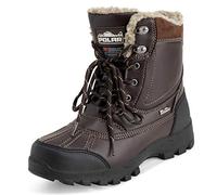 Polar Hommes Doublée Imperméable Bande De Roulement Profonde Caoutchouc Thermique L'hiver Bottes De Neige - Marron - UK8/EU42 - YC0695