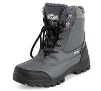 Polar Hommes Doublée Imperméable Bande De Roulement Profonde Caoutchouc Thermique L'hiver Bottes De Neige - Gris - UK10/EU44 - YC0694