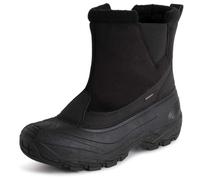 Polar Hommes Imperméable Semelle Bande De Roulement Profonde Fausse Fourrure Doublée l'hiver Bottes De Neige - Noir Lacer - UK13/EU47 - YC0682