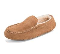 Polar Hommes Moccasins Australien Daim Peau Mouton Maison Fourrure Chaussons - TAN42 - AYC0253