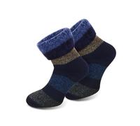 Polar Husky Chaussettes 'Extrem Hot' bleu / bleu marine / marron, Taille 43-46