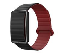 Polar Loop - Tracker Bien-être sans écran, Silicone aimanté S/M Noir Cerise | Suivi permanent de FC, sommeil et récupération, avec détection automatique d’entraînement, sans écran ni abonnement