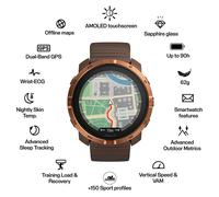 Polar Montre GPS Grit X2 Marron Copper
