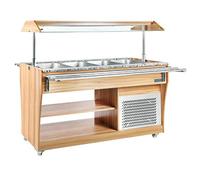 Polar Refrigeration Buffet-bar central réfrigéré Série G, 170W. Capacité : 4x GN 1/1. R600a, CR899