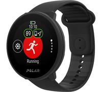 Polar Unite - Montre de sport avec bracelet - silicone - noir - taille du bracelet : S/L - Bluetooth - 32 g