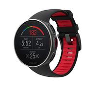 Polar Vantage V Titan, Montre Multisport GPS Premium pour Le Triathlon, sans Suivi de la fréquence Cardiaque, étanche. Noir Rouge, Taille Unique