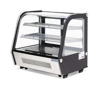 Polar Vitrine de Comptoir Réfrigérée Série G Noire - 120 L