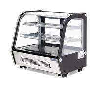 Polar Vitrine de Comptoir Réfrigérée Série G Noire - 160 L