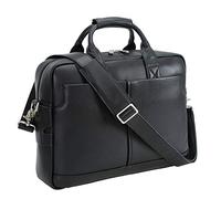 Polare Sacoche à bandoulière en Cuir véritable pour Ordinateur Portable 40,6 cm One_Size Napa Black