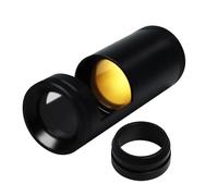 Polariscope portable à double lentille - 93 mm de long - Avec 24 mm de diamètre - Lumière LED intégrée - Outil de propriétés optiques pour bijoutier, gemmologue pour identifier les pierres précieuses