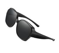 Polarised Over Glasses Sunglasses For Men Women - PC Frame 61x52mm Lens Size | Polarised Fit Over Glasses Sunglasses, Wrap Around Anti Glare | Wrap Around Unbreakable Sports Driving UV Sun Glass