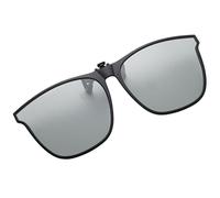 Polarized Clip-On Sunglasses - Eyeglass Sun Shade, UV Protection Cover | Stylish Lightweight Attachment Frame, Anti-Reflective Over Glass Lens, Compact Travel Glasses Gear for Fishing Outdoor Comfort
