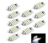 PolarLander 10 PCS Festoon LED 41mm 3528 1210 SMD 16 LED Lumière Blanche Dôme Lumière C5W 16SMD Auto Voiture Dôme Lampe de Lecture