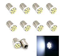 PolarLander 10PCS 8 SMD 1206 LED Lumière intérieure Cuir Auto Lecture Dôme Lampes Car Marker Light DC 12V