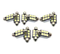 Polarlander 10pcs Canbus 5050 LED C5 W A Dome Lumières Lumières de plaque d'immatriculation de voiture lampe de lecture Poires de toit beschaffungs