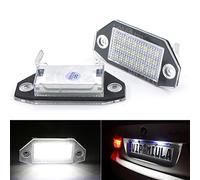 PolarLander 2Pcs Aucune Erreur 24SMD LED Numéro de Plaque d'immatriculation Allume la Lampe Compatible for Ford Mondeo MK3 MK111 2000-2007