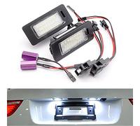 PolarLander 2X Auto Lumière LED Numéro de Plaque d'immatriculation Kit de lumière Canbus Erreur Car-Styling Compatible for VW Golf 6 Golf 7 Wagon Golf Plus Jetta 6 Passat B7 Wagon Sharan 2 Touran 2