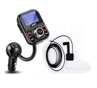 PolarLander Transmetteur FM de Voiture Récepteur Bluetooth Dab/Dab + avec antenne 3.1A Support Double de Chargeur USB pour Voiture