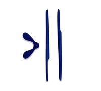 Polarlens Coussinet de nez et chaussettes d'oreille pour lunettes de soleil Rudy Project Rydon, Kit en caoutchouc (bleu marine)