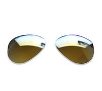 Polarlens Lentilles de rechange polarisées pour Ray Ban Aviator RB3026 62 mm - Compatible avec les lunettes de soleil Ray Ban Aviator RB3026 62 mm, Or 24 carats, taille unique