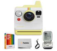 Polaroid Appareil photo instantané de type I Now Generation 3 (jaune) avec film couleur de type I (8 poses), étui de protection rigide, câble de charge USB-C et dragonne