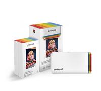 Polaroid Bundle Hi-Print+Papier - 2nd Generation - Imprimante Portable 2x3 connectée Bluetooth, imprimante à Sublimation - Blanc