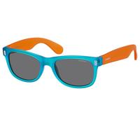Polaroid Enfant P0115 89T/Y2 Lunettes de soleil Plastique Bleu Gris Carré Normale