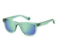 Polaroid Enfant PLD 8009/N/NEW 1ED/5Z Lunettes de soleil Plastique Vert Vert Carré Polarisé Miroir