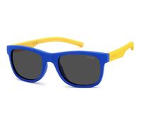Polaroid Enfant PLD 8020/S DCD/M9 Lunettes de soleil Plastique Bleu Gris Carré Polarisé