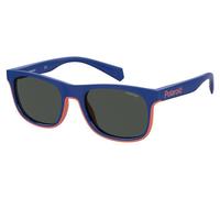 Polaroid Enfant PLD 8041/S RTC/M9 Lunettes de soleil Plastique Bleu Gris Carré Polarisé