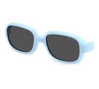 Polaroid Enfant PLD K003 CL-ON MVU/M9 Lunettes de soleil Bio polyamide Bleu clair Gris Carré Polarisé Clip-on
