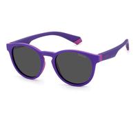 Polaroid Enfant Polaroid PLD 8048/S 848/M9 Lunettes de soleil Plastique Lilas Gris Ronde