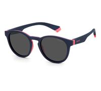 Polaroid Enfant Polaroid PLD 8048/S BR0/M9 Lunettes de soleil Plastique Bleu/Rose Gris Ronde