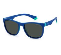 Polaroid Enfant Polaroid PLD 8049/S 465/M9 Lunettes de soleil Plastique Bleu Gris Carré