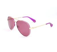 Polaroid 6069-s-xs9e61 Woman Sunglasses Doré Femme