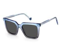 Polaroid Femme PLD 4115/S/X WS6/M9 Lunettes de soleil Acétate Bleu clair Gris Carré Polarisé