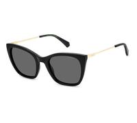 Polaroid Femme PLD 4144/S/X 807/M9 Lunettes de soleil Plastique Noir Gris Papillon Polarisé
