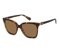 Polaroid Femme PLD 4155/S/X 086/SP Lunettes de soleil Plastique Havane Marron Carré Polarisé